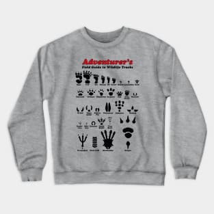 Äventyr: Field Guide to Wildlife Tracks Crewneck Sweatshirt